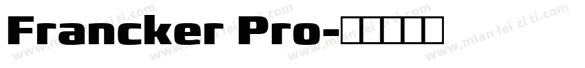 Francker Pro字体转换